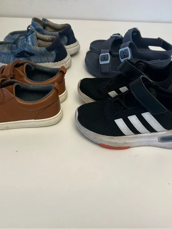 Bundle of 4 Pairs - Toddler Boy Shoes Size 12 - Adidas, Cat & Jack & More - Picture 9 of 11